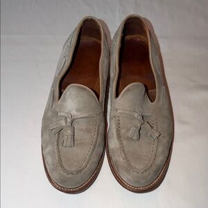 J. Crew Men\'s Suede Tassel Loafers - Light Gray Alden® For J.Crew Suede Tassel Loafers For Men | J.Crew main image 4